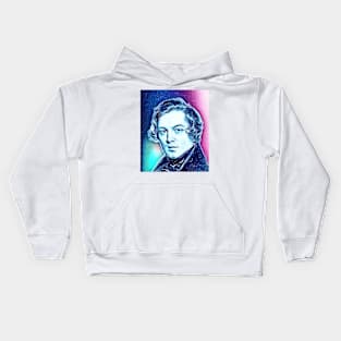 Robert Schumann Snowy Portrait | Robert Schumann Artwork 12 Kids Hoodie